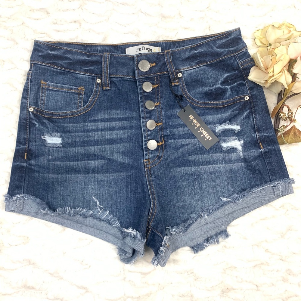 ⭐️3/$15⭐️ Refuge Button Fly Hi Rise Cheeky Shorts